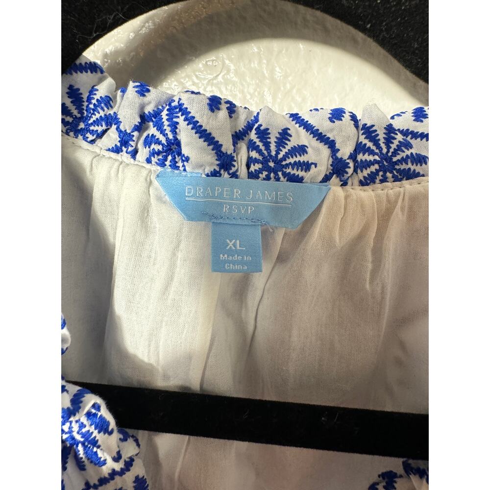 Draper James Blue and White Patterned Dress - Picture 2 of 4